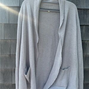 Margaret O'Leary Gray Knit Cardigan Sweater